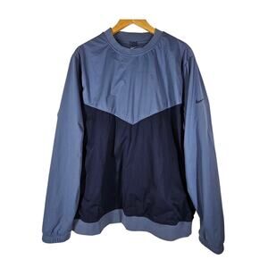 NIKE SHIELD MEN'S GOLF LIGHT BLUE STANDARD FIT PULLOVER SWEATSHIRT - SIZE LARGE